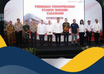 Wamen Ossy Hadiri Peresmian Stasiun Whoosh Karawang, Sekarang Waktu Tempuh Jakarta-Karawang 15 Menit Menggunakan Whoosh