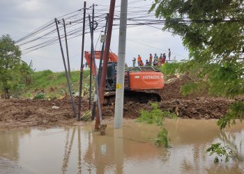 Tanggul Jebol di Kebonagung, Komisi C dan B DPRD Lakukan Sidak Lapangan
