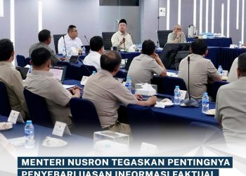 Menteri Nusron Tegaskan Pentingnya Penyebarluasan Informasi Faktual oleh Jajaran Kementrian ATR/BΡΝ