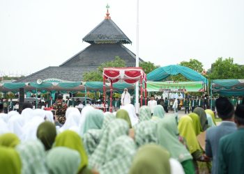 Apel Akbar Kebangsaan dalam Rangka Harlah NU ke-102 di Demak