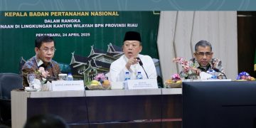 Bina Jajaran Kanwil BPN Provinsi Riau, Menteri Nusron Tegaskan agar Penyelesaian HGU dan Pemetaan Tanah Jadi Prioritas