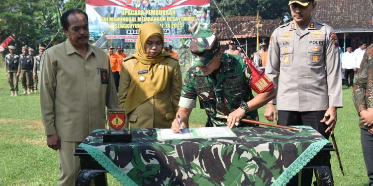 Kodim 0716/Demak Gelar Pembukaan TMMD Sengkuyung Tahap II TA 2025 di Desa Babat, Kecamatan Kebonagung