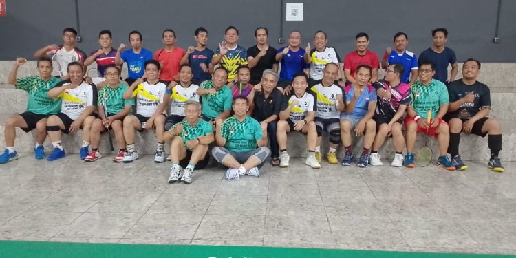 Mabar Bulu Tangkis Wartawan vs Bea Cukai Berlangsung Menghibur