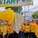 Gelorakan Hidup Sehat, Kader Golkar Jateng Bersama Ratusan Masyarakat Meriahkan Yellow Fun Walk