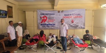 HUT Koperasi, Dekopinda Gelar Donor Darah