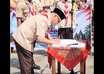 Estafet Tunas Kelapa Melintasi Demak, Pramuka Perkuat Semangat Persaudaraan Antarwilayah
