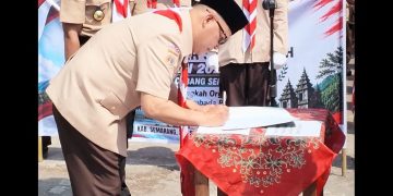 Estafet Tunas Kelapa Melintasi Demak, Pramuka Perkuat Semangat Persaudaraan Antarwilayah